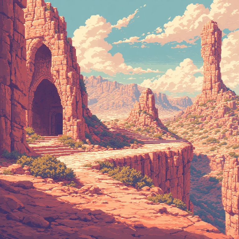 Pixel Persian Landmark