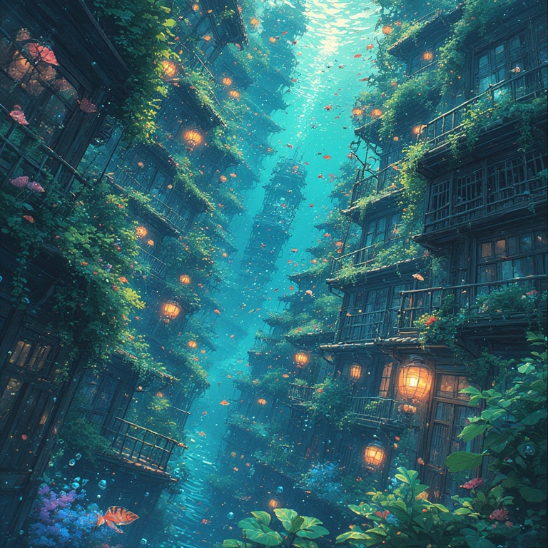 Luminous Undersea Metropolis