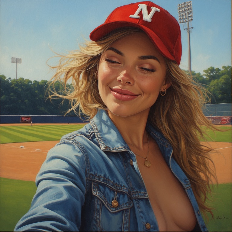 Baseball Babe in Action