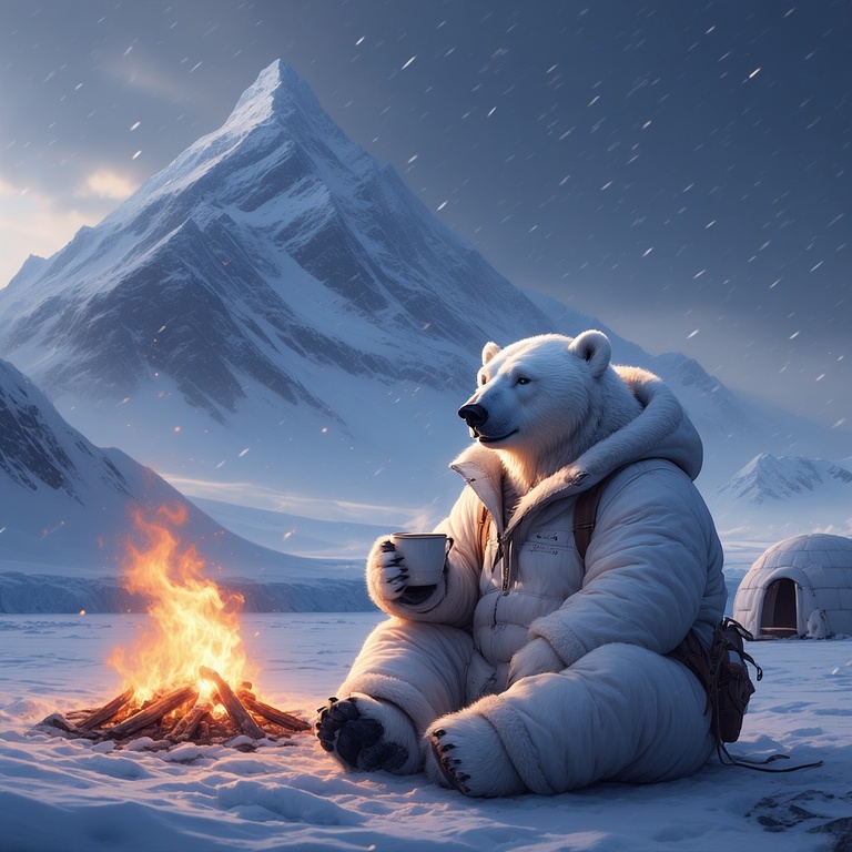 Polar Bear's Winter Retreat