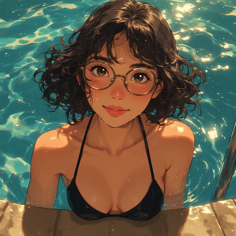 Filipina Poolside Elegance