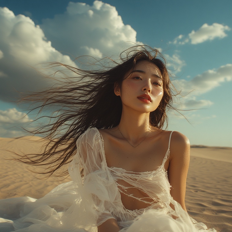 Surreal Desert Oasis Dreaming