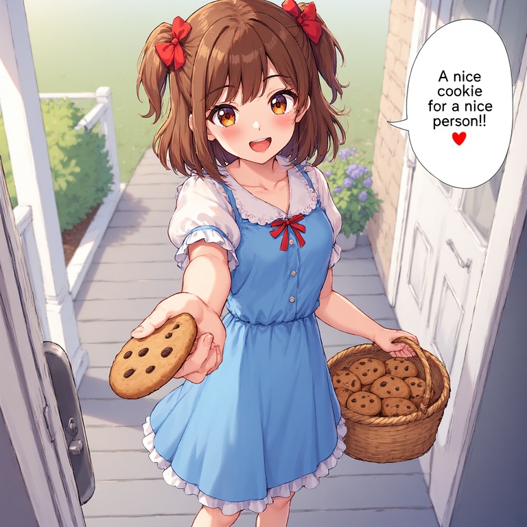 Cookie Offering Smile