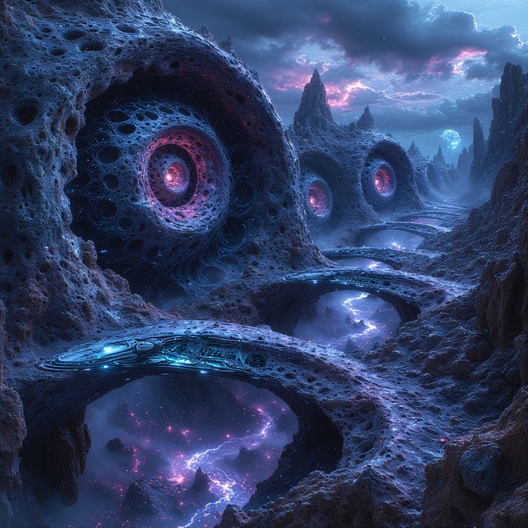 Fractal Horizon Encounter