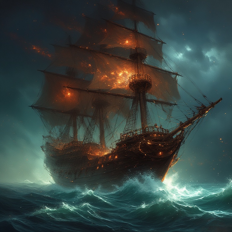 Stormy Dutchman's Haunted Vessel