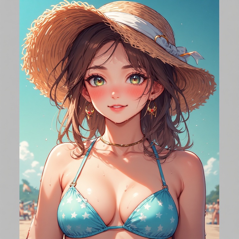 Anime Beach Cutie