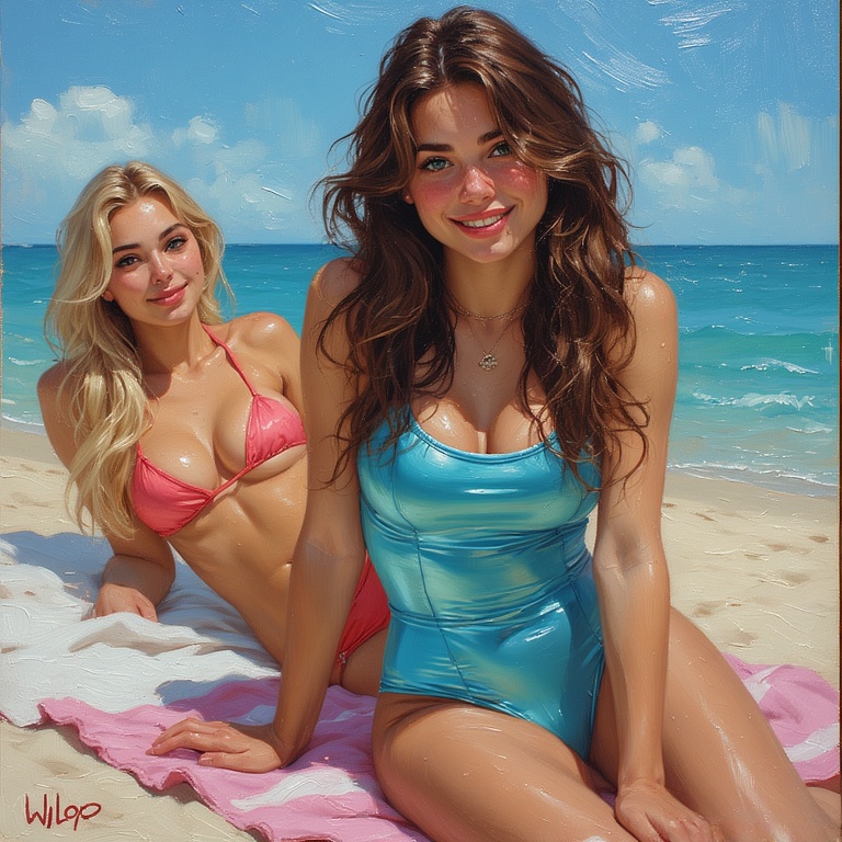 Coastal Beach Beauty Scene