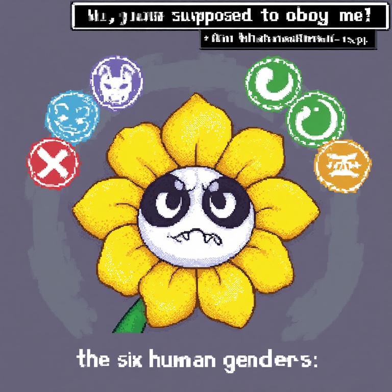 Angry Flower Frown