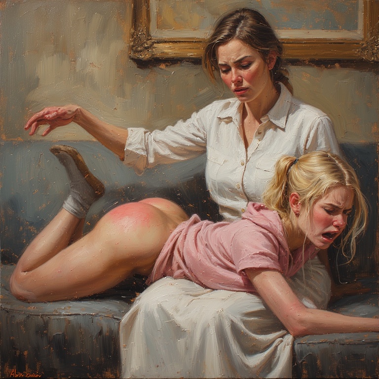 Motherly Discipline Caught