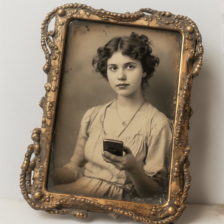 Steampunk Lady's Vintage Moment