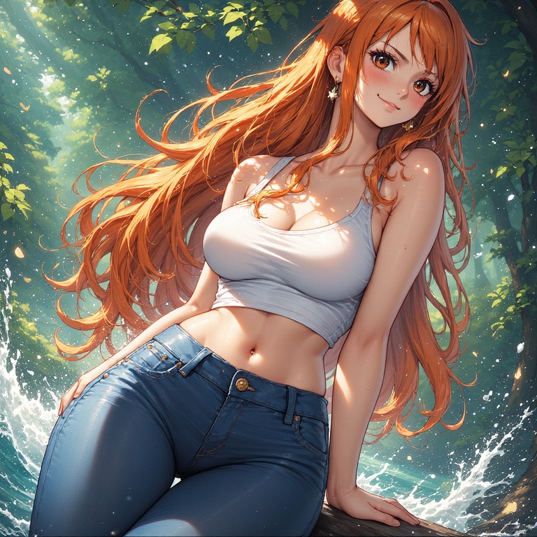 Nami in Tight Jeans