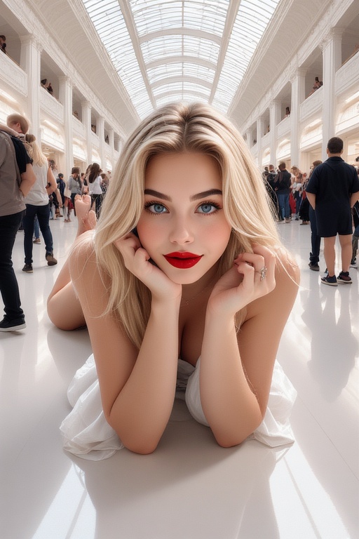 Seductive Plaza Scene
