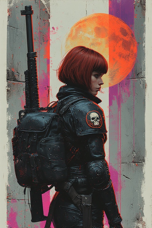 Future Warrior in Leather