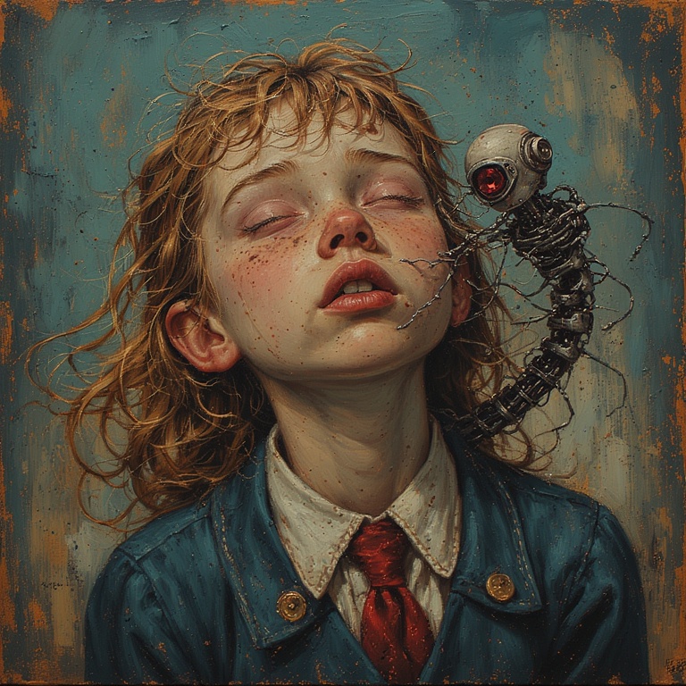 Cyborg Girl Realism Masterpiece