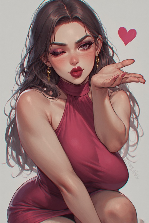 Flirty Anime Seductress