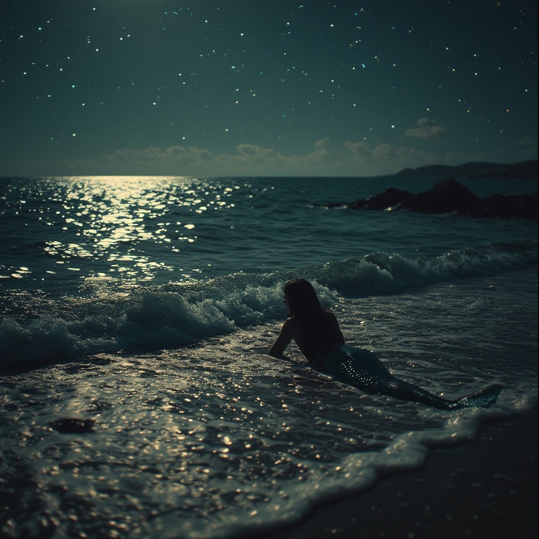Peaceful Ocean Night Scene