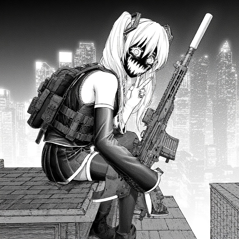 Neon Phantom Sniper