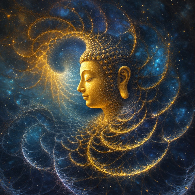 Cosmic Mandelbrot Buddha