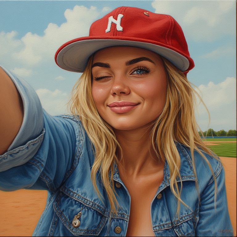 Baseball Babe Wink