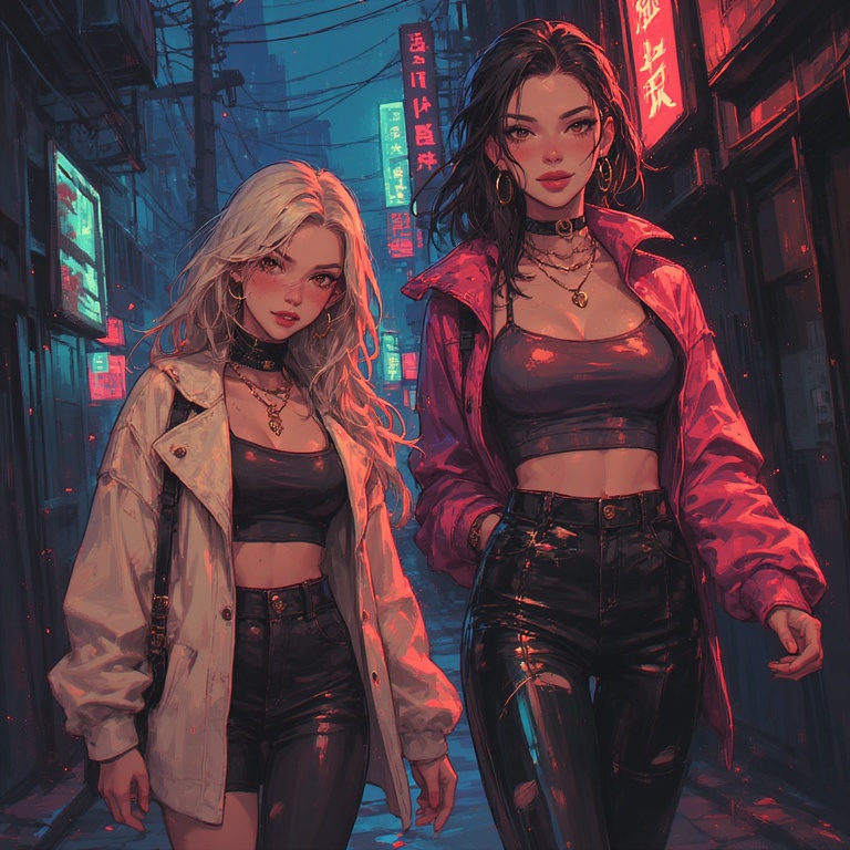 Neon Night Streetwalkers