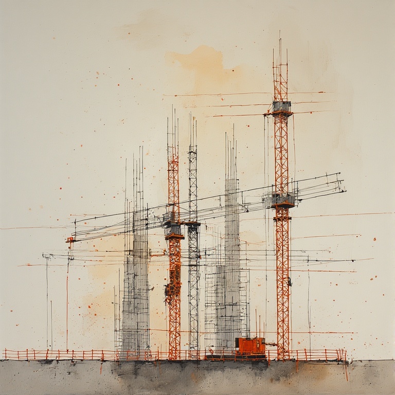 urban construction scene