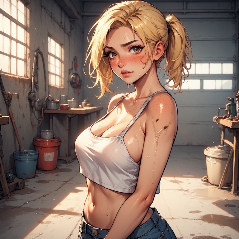 Sweaty Mechanic Beauty