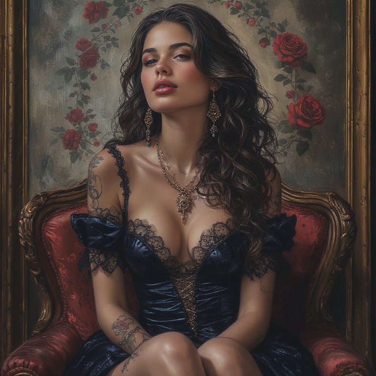 Hyper-Stylized Seductress