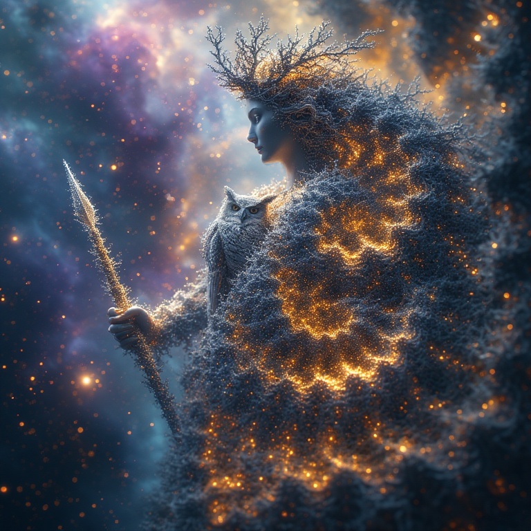 Athena's Cosmic Majesty