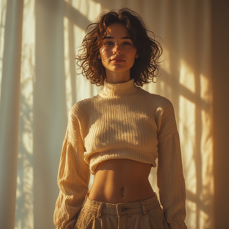Softly Smiling Crop Top