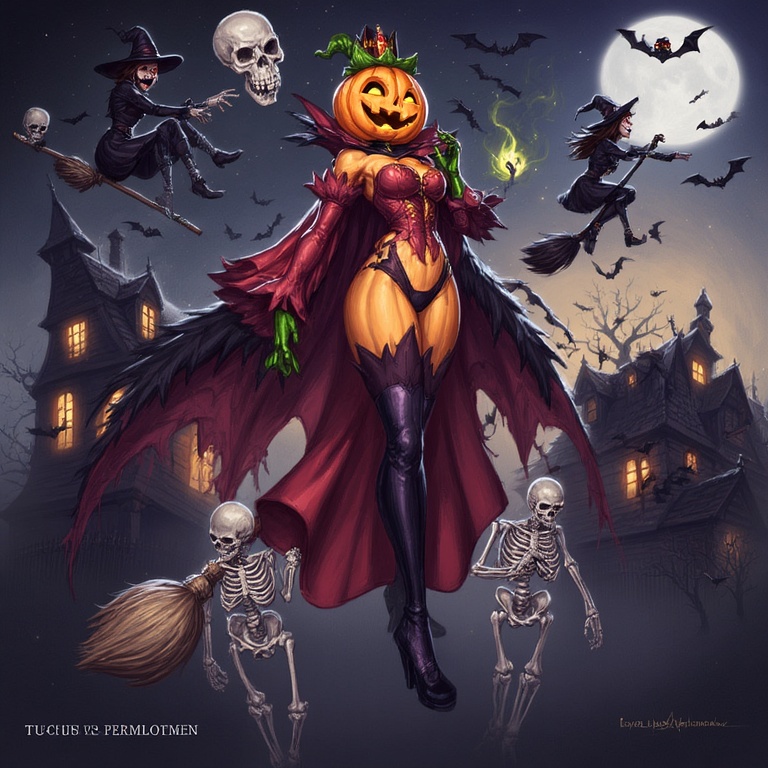 Moonlit Pumpkin Horror