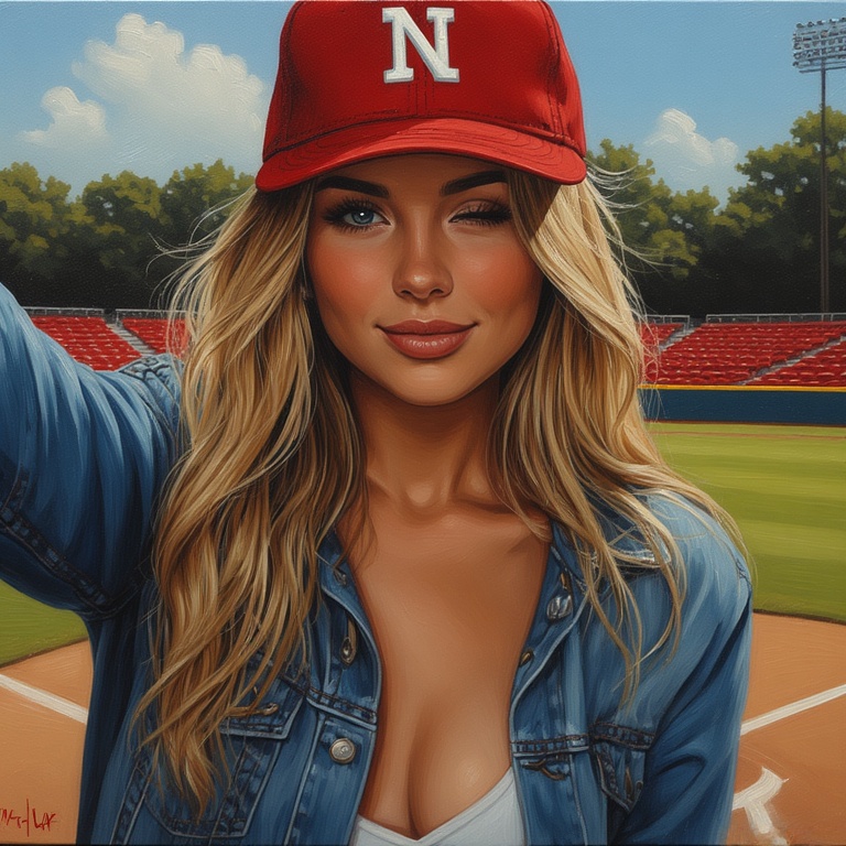 Baseball Babe Smile
