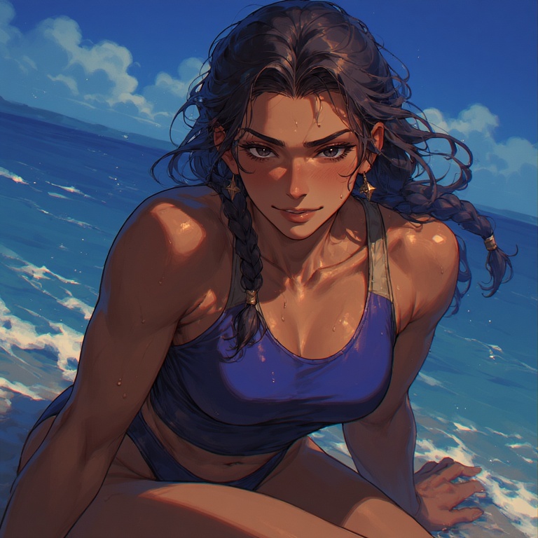 Afghan Beauty on the Beach