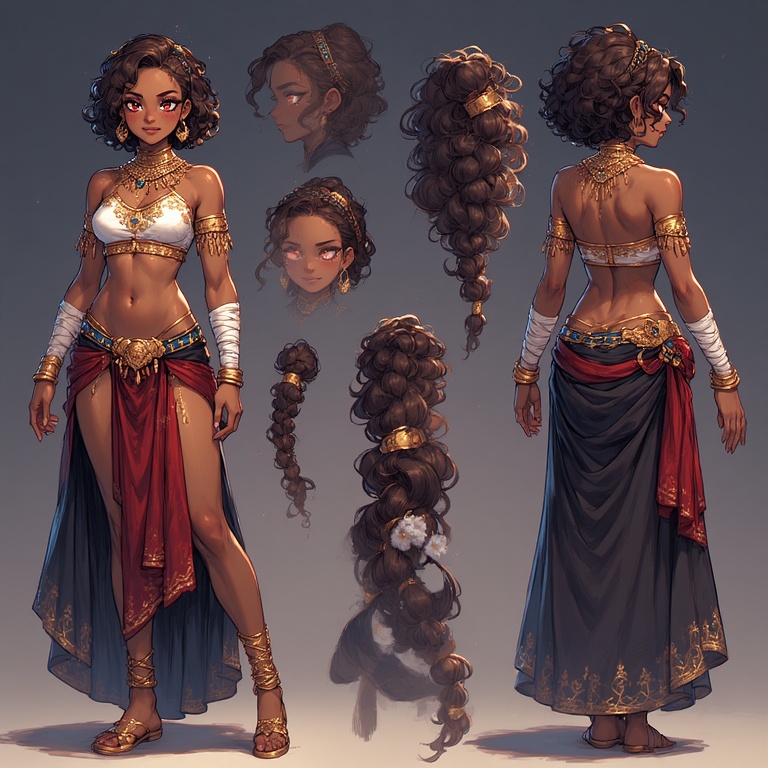 Regal Egyptian Dancer