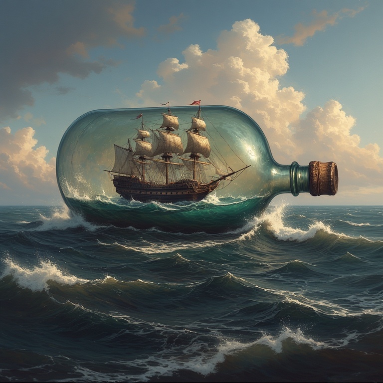 Golden Hind at Sea