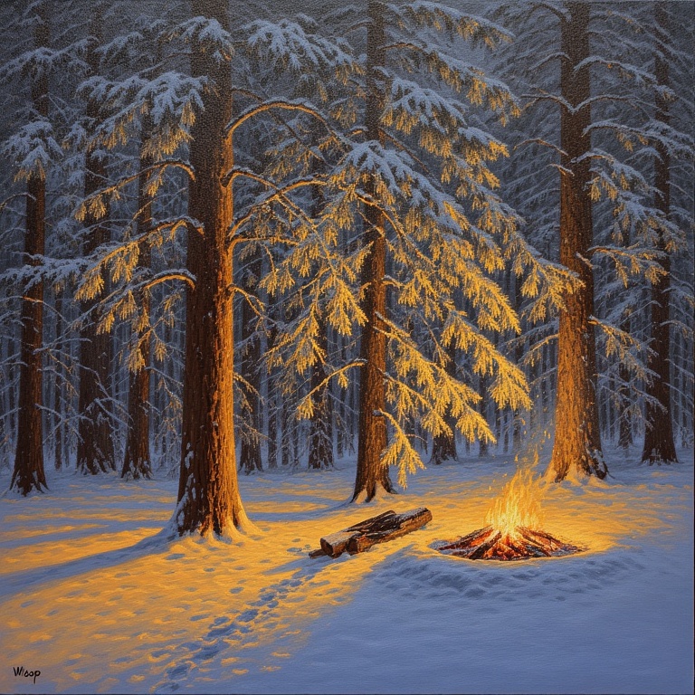 Winter's Gentle Glow
