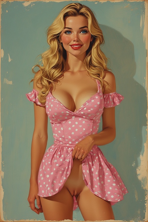 Polka Dot Pin-Up Girl