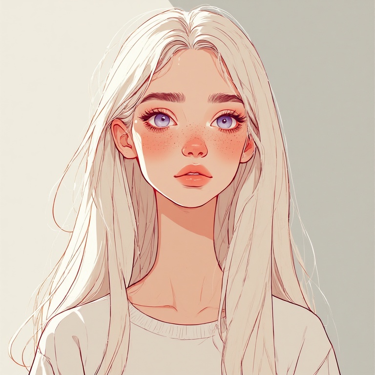 Albino Enchantress in White