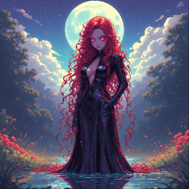 Luminous Moonlit Enchantress
