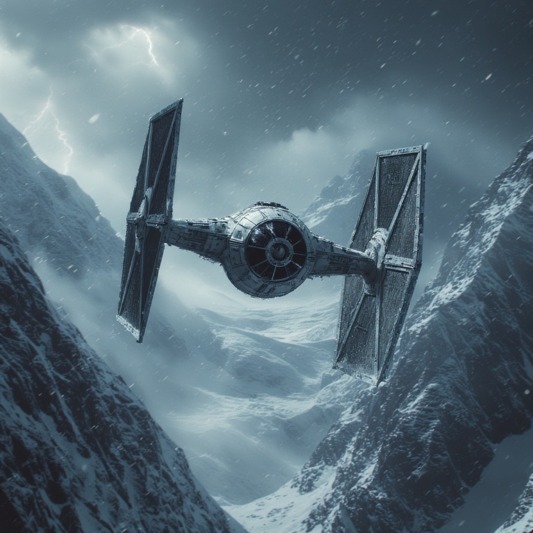 Snowy Tie Fighter Dash