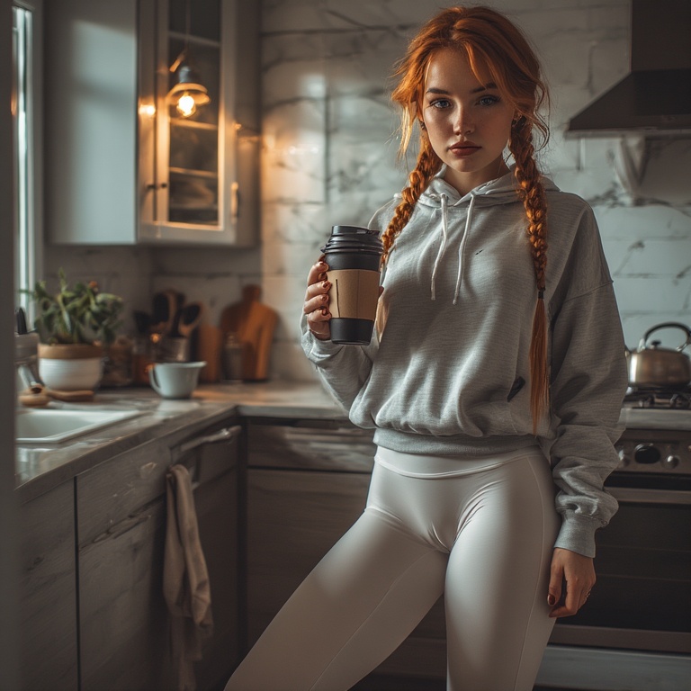 Ginger Morning Coffee Moment