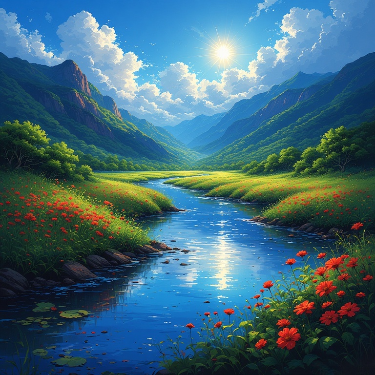 Vibrant Sunset Reflections