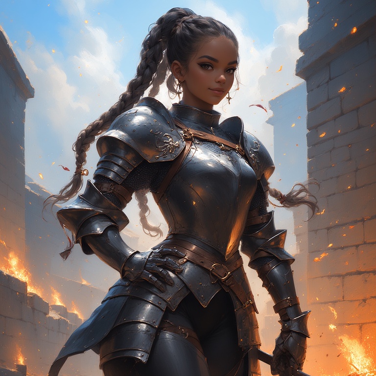 Defiant Dark Knightess