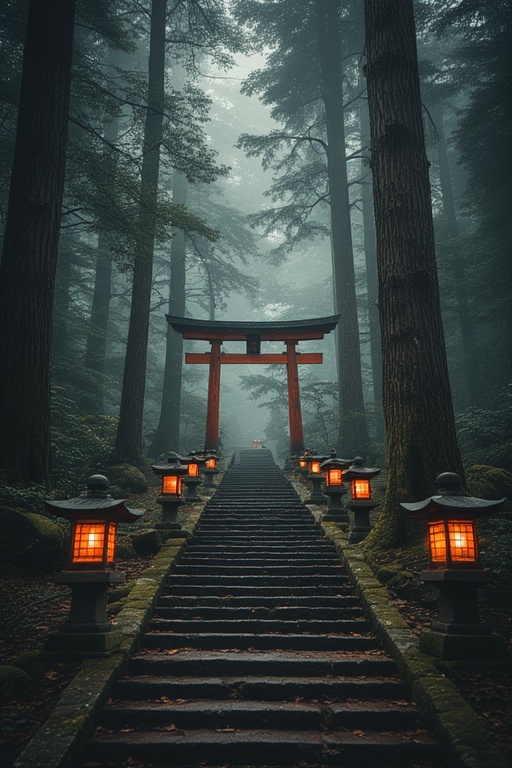 Misty Forest Ascent