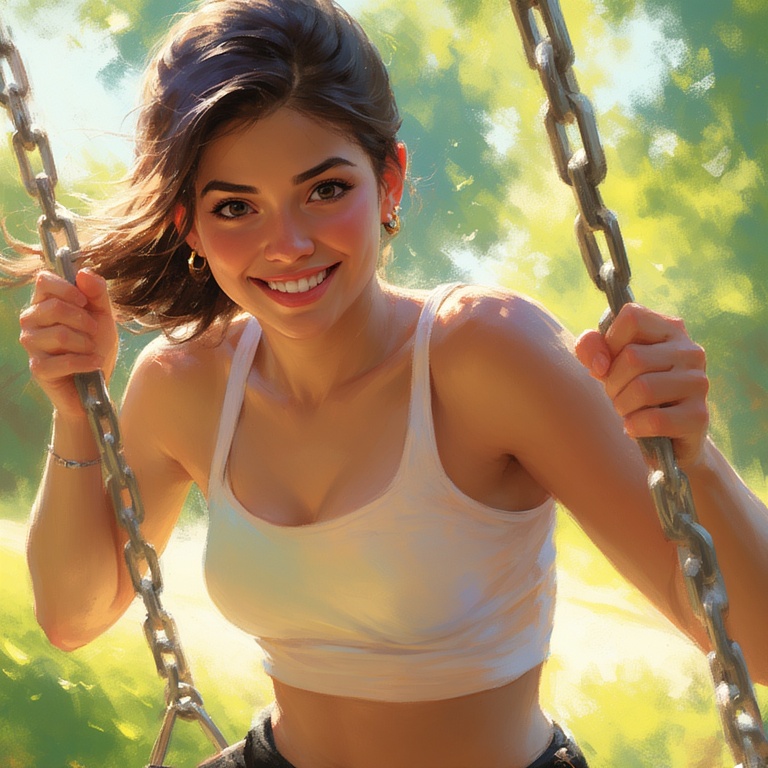 Sunlit Swing Delight
