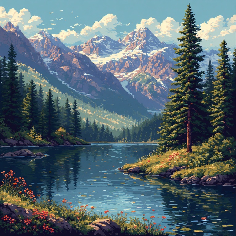 Mountain Lake Scene