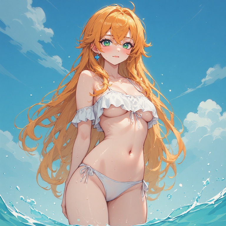 Anime Beach Babe