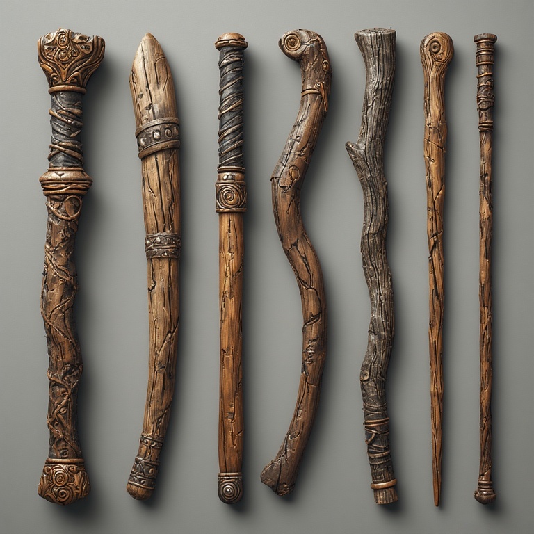Magical Wooden Wands