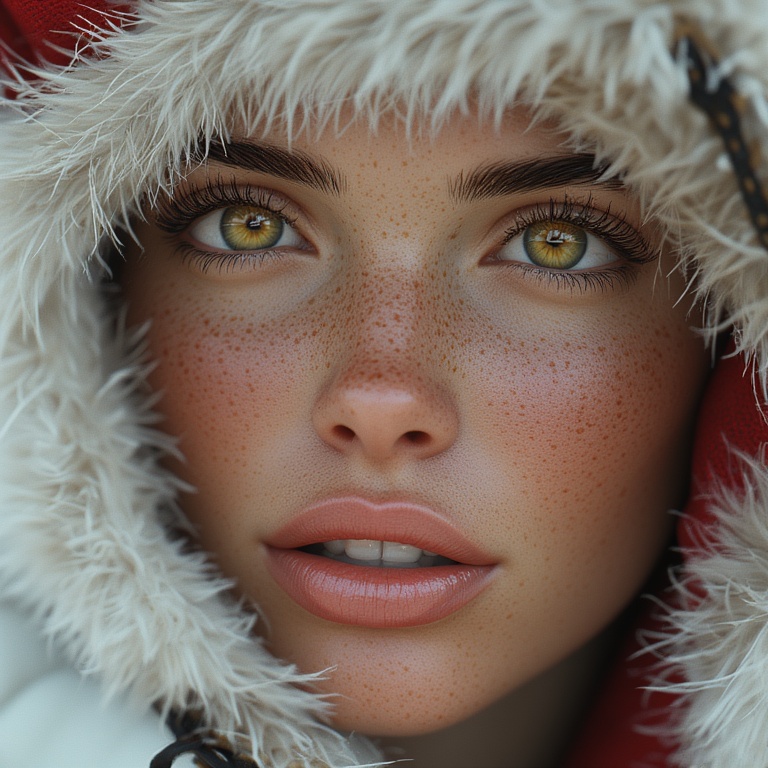 Glowing Green Portrait Detail