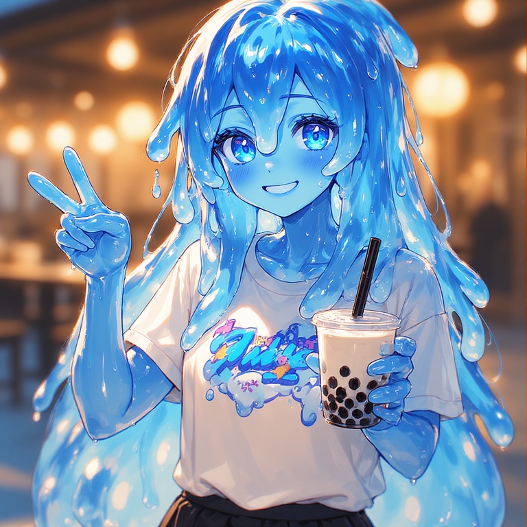 Slimey Peace Sign Girl