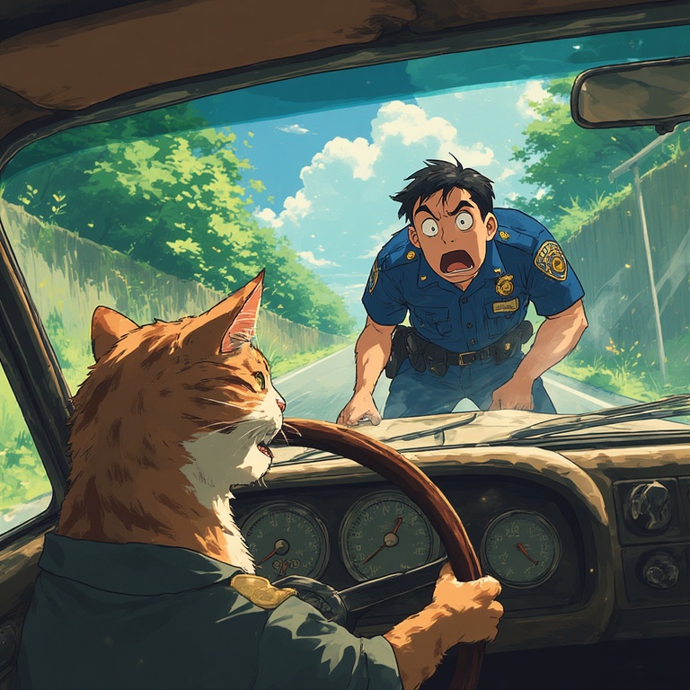 Feline Speeding Ticket